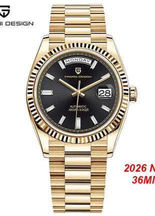 Nuovo orologio da uomo add36 PAGANI DESIGN, orologio automatico di lusso per uomo, orologio meccanico da lavoro, vetro zaffiro AR, impermeabile fino a 10 bar, spedizione locale.