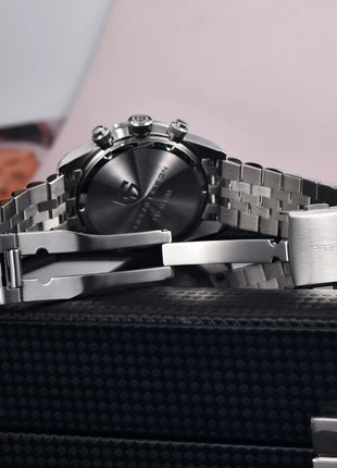 PAGANI DESIGN Nuovo orologio da uomo Panda, orologio sportivo cronografo al quarzo di lusso, vetro zaffiro AR, luminoso, impermeabile, consegna locale UE