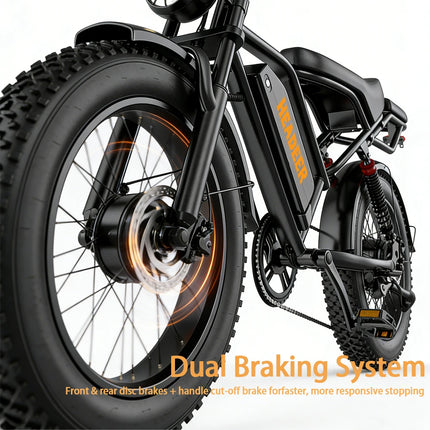 Bicicletta Elettrica BK20 48V20Ah con Celle al Litio, Veicolo Elettrico da Montagna con Motore da 1500W, Veicolo Elettrico per Adulti per il Pendolarismo Quotidiano, Veicolo Elettrico per Uso Esterno e Fuoristrada