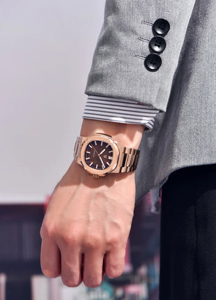 Nuovo Orologio da Uomo di Lusso PAGANI DESIGN 2026 Rosa Oro ST6 Automatico Meccanico con Protezione Luminosa e Vetro Zaffiro AR - Regalo Perfetto
