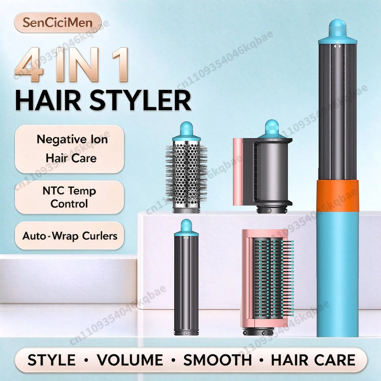 SenCiciMen 6 in 1 Air Styler Negative Ion Hair Dryer For Auto CurlingHair Styling Tools For Fast Drying,Curling,Volumizing & Smooth Best Gift for Women