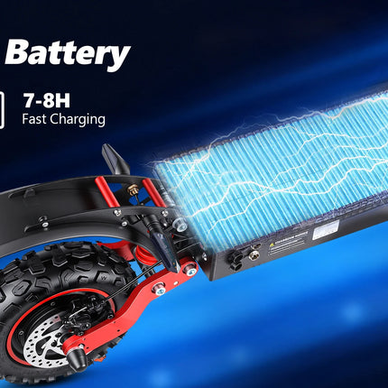 Scooter elettrici 3600W Doppio motore 48V21Ah con indicatori di direzione EScooter 11" Pneumatico fuoristrada Freni a doppio disco ad alta sospensione E-Scooter