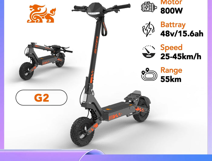 Monopattino Elettrico Kukirin G2 per Adulti, Motore 800W, Batteria 48V15.6Ah, Velocità 25-45 km/h, Autonomia 55km, Pieghevole in 10 Secondi, E-Scooter per Tutti i Terreni platinumshop