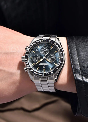 PAGANI DESIGN Nuovo Orologio da Uomo di Lusso al Quarzo con Vetro Zaffiro AR, Cronografo Sportivo Impermeabile 500 ATM, Movimento Giapponese, Luminoso, in Acciaio 316L