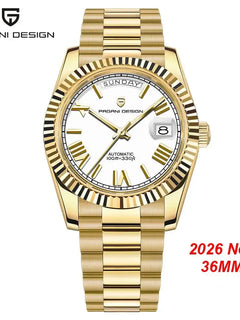 Nuovo orologio da uomo add36 PAGANI DESIGN, orologio automatico di lusso per uomo, orologio meccanico da lavoro, vetro zaffiro AR, impermeabile fino a 10 bar, spedizione locale.