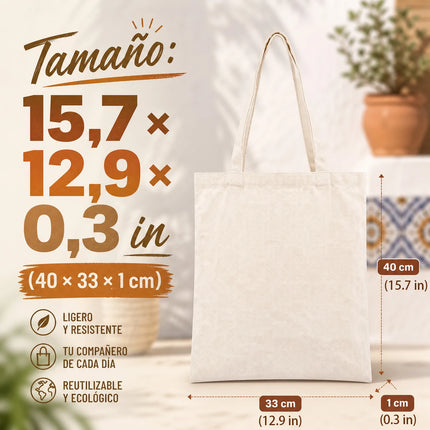 Borsa tote in tela 40X33 cm con cerniera interna, borsa a tracolla leggera e riutilizzabile per lo shopping quotidiano, per donne e studentesse