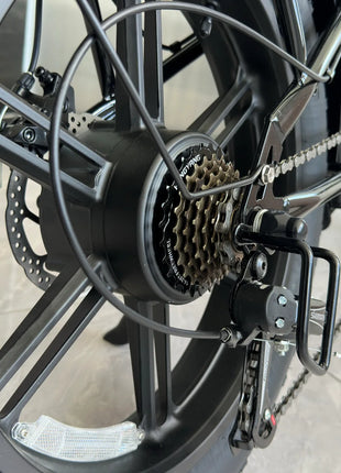 DEEPOWER G23 Bici Elettrica Pieghevole per Adulti, Motore ad Alta Coppia 90N·m, Batteria LG 48V 35Ah, Freni a Disco Meccanici, Pneumatici Fat 20×4.0, E-Bike Fuoristrada a Lunga Autonomia