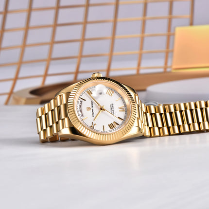 Orologi da uomo PAGANI DESIGN DD36 2026 Nuovo orologio automatico con data e giorno della settimana, orologio da polso meccanico da uomo con vetro zaffiro AR, orologio da uomo in acciaio inossidabile 316L, movimento ST16, qua