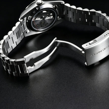PAGANI DESIGN 2026 Nuovo Orologio con Calendario Settimanale, Movimento Seagull ST16, Impermeabile 100M, Orologio Automatico di Lusso da Uomo, Vetro Zaffiro, Acciaio Inossidabile 316L