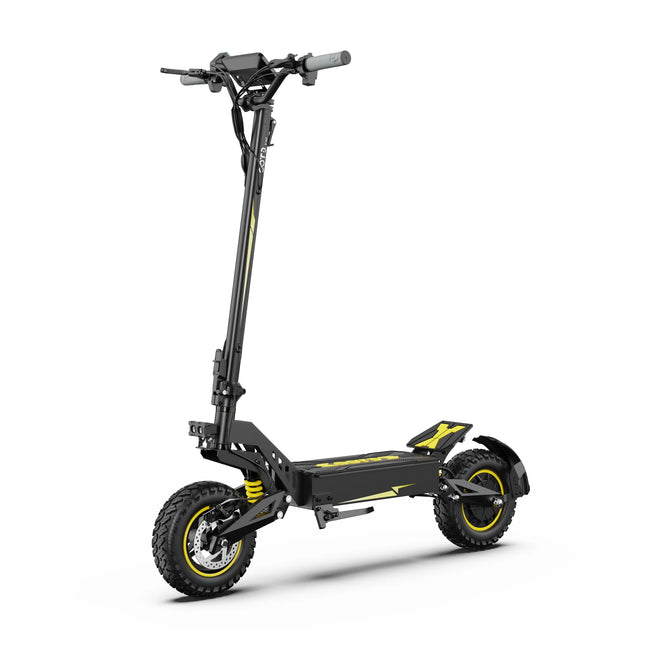 Scooter elettrico per adulti con pneumatici fuoristrada da 11 pollici, oot10 900W 48V, batteria da 13,5 Ah, display a LED.