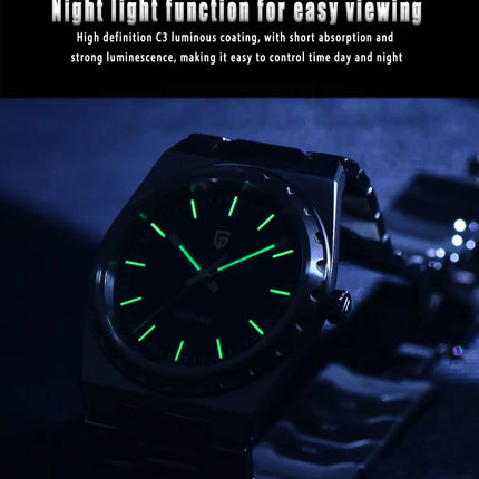 PAGANI DESIGN 2026 Nuovo Orologio al Quarzo Sottile da Uomo 7MM VJ21 37MM Zaffiro Acciaio Inossidabile Impermeabile 10Bar Luminoso C3 Reloj Hombre