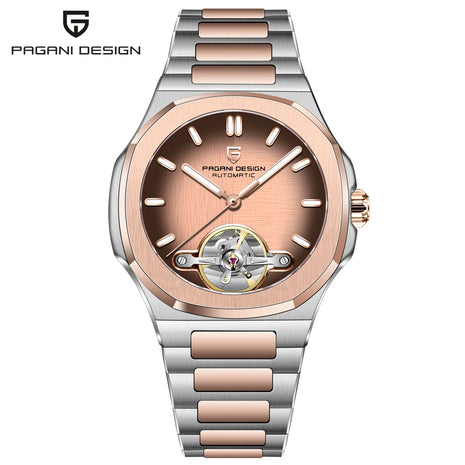 Nuovo Orologio Meccanico da Uomo PAGANI Whirlpool DESIGN 2026, Orologio Automatico di Lusso di Alta Gamma per Uomo, Scheletrato, Luminoso, con Vetro Zaffiro AR Protettivo, in Acciaio Inossidabile, Leggero