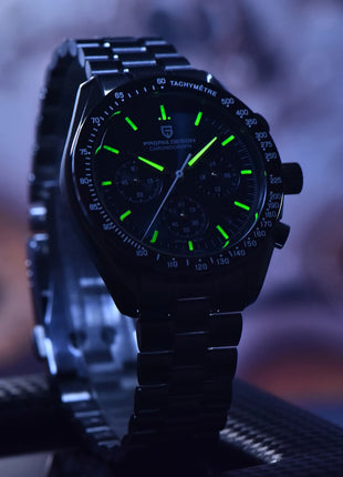 Nuovo Orologio da Uomo PAGANI DESIGN V6 Moon 2026, Orologio al Quarzo di Lusso, Cronografo Sportivo VK63, Vetro Zaffiro AR, Impermeabile, Luminoso, Regalo