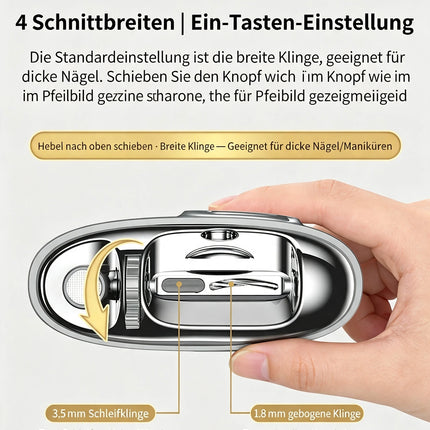 4-in-1 Electric Nail Clippers Suitable for Fingernails and Toenails