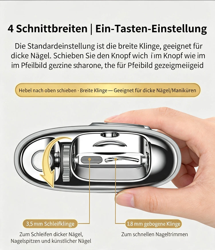 4-in-1 Electric Nail Clippers Suitable for Fingernails and Toenails