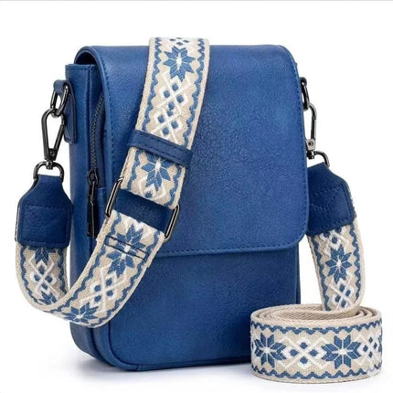 Borsa a tracolla da donna alla moda, design multitasche, tracolla regolabile, mini borsa a spalla