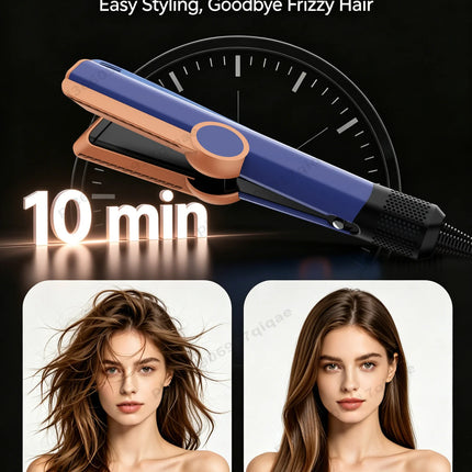 SenCiciMen 2 in 1 Air Straightener & Hair Dryer Negative Ion Flat Iron For Lock in Moisture & Shine Hot Styling Tools Salon-Quality Results For Women Gift