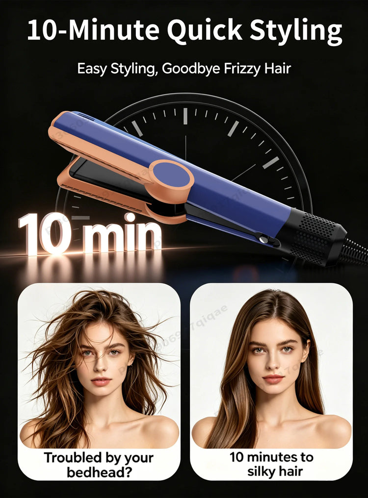 SenCiciMen 2 in 1 Air Straightener & Hair Dryer Negative Ion Flat Iron For Lock in Moisture & Shine Hot Styling Tools Salon-Quality Results For Women Gift
