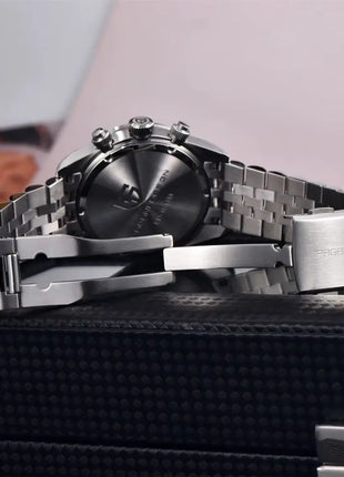 PAGANI DESIGN 2026 Nuovo Orologio Cronografo BB da Uomo, Orologio al Quarzo di Lusso con Vetro Zaffiro AR, Impermeabile 100M, Luminoso, Cinturino in Acciaio Inossidabile 316L, Spedizione Rapida da Magazzino Locale