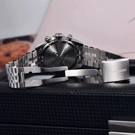PAGANI DESIGN 2026 Nuovo Orologio Cronografo BB da Uomo, Orologio al Quarzo di Lusso con Vetro Zaffiro AR, Impermeabile 100M, Luminoso, Cinturino in Acciaio Inossidabile 316L, Spedizione Rapida da Magazzino Locale