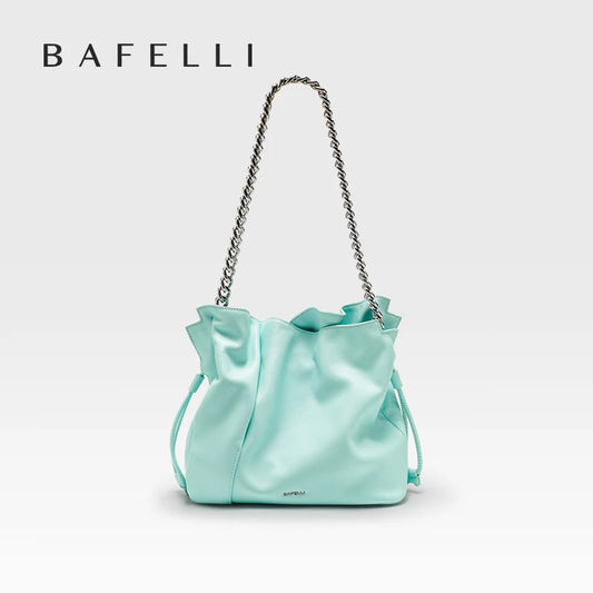 BAFELLI 2025 NUOVA borsa da DONNA IN PELLE CASUAL BUCKET BORSE PER FEMMINA TENDENZA MODA SHOPPER BORSA LUXIA MARCHA Spalla