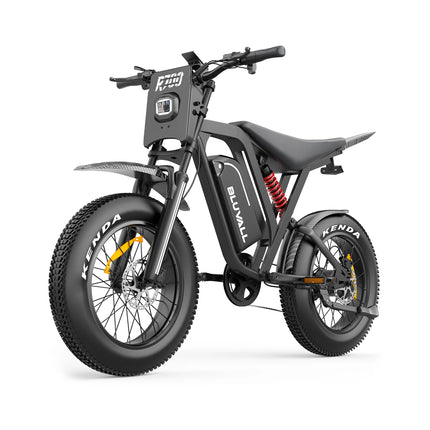 Bicicletta Elettrica DEEPOWER 1500W R700 con Batteria Rimovibile 48V 25Ah, Autonomia Massima 70KM, Pneumatici Larghi 20*4.0, Freni Idraulici, Ammortizzatori Idraulici, Pannello Strumenti LCD Smart, Bici Elettrica per Tutti i