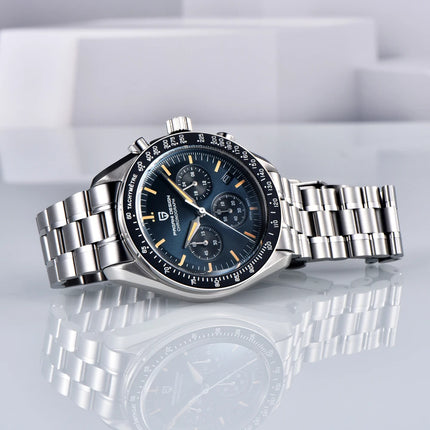 Orologi da uomo PAGANI DESIGN Moon, orologi da polso al quarzo di lusso di alta gamma, cronografo sportivo, orologio da uomo con specchio in vetro zaffiro AR, impermeabile, leggero, vetro in ceramica, regalo alla moda per uom