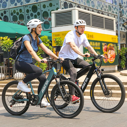 Bicicletta Elettrica Aairsk GT300 per Adulti, Batteria 36V10AH, 7 Velocità, con NFC, Pneumatici da 26 Pollici