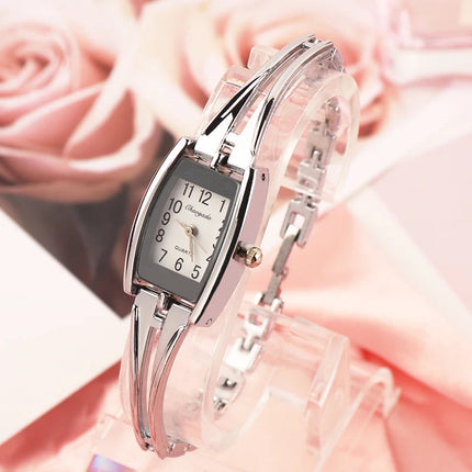 I più nuovi braccialetti per orologi da polso da donna Orologi da donna in acciaio inossidabile di moda Orologio da donna al quarzo Orologi Reloj Mujer platinumshop