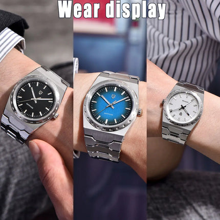 PAGANI DESIGN 2026 Nuovo Orologio al Quarzo Sottile da Uomo 7MM VJ21 37MM Zaffiro Acciaio Inossidabile Impermeabile 10Bar Luminoso C3 Reloj Hombre