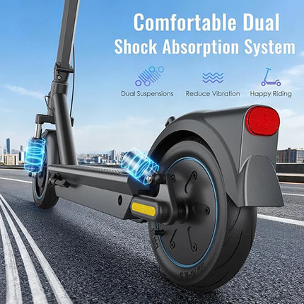 HiQiS Max Pro E-Scooter 500W Motore 36V 15Ah 40KMH Velocità 50KM Gamma 10 pollici Pneumatico Ad Aria Pieghevole Scooter Elettrico Per Adulti Con App