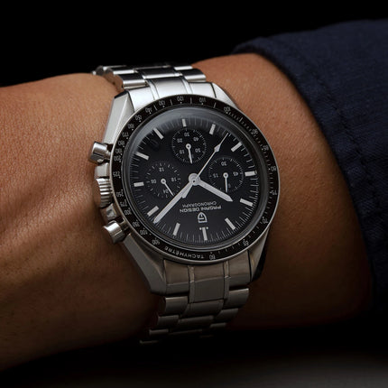 PAGANI DESIGN Serie Planetaria Saturn Light Tan Orologio al Quarzo da Uomo Cronografo Veloce con Vetro Zaffiro AR Orologio da Polso Uomo Novità 2026