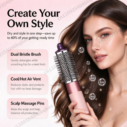 SenCiciMen 6 in 1 Air Styler Negative Ion Hair Dryer For Auto CurlingHair Styling Tools For Fast Drying,Curling,Volumizing & Smooth Best Gift for Women