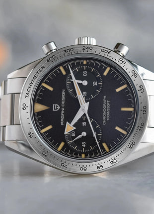 Orologio da Uomo Retrò PAGANI DESIGN 2026, Orologio al Quarzo con Display Lunare, Nuovo Orologio Sportivo Cronografo AR Sapphire VK64, Spedizione Locale