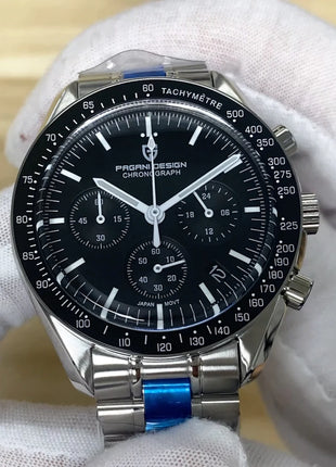 Nuovo orologio da uomo PAGANI DESIGN V6 Moon 2026, orologio al quarzo di lusso VK63 per uomo, impermeabile, cronografo sportivo veloce, vetro AR zaffiro, vetro in ceramica leggera, acciaio inossidabile, orologio alla moda.