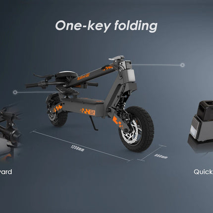 Monopattino Elettrico Kukirin G2 per Adulti, Motore 800W, Batteria 48V15.6Ah, Velocità 25-45 km/h, Autonomia 55km, Pieghevole in 10 Secondi, E-Scooter per Tutti i Terreni platinumshop