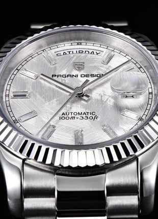 Nuovo Orologio da Uomo di Lusso PAGANI DESIGN add36 Dorato 2026, Orologio Meccanico Automatico con Vetro Zaffiro AR Protettivo, Cassa in Acciaio Inossidabile, Datario, da Polso