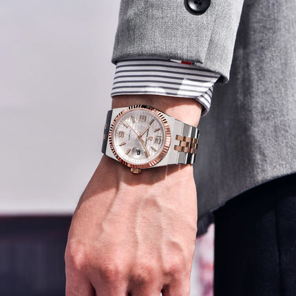 PAGANI DESIGN Nuovo orologio da uomo, orologio automatico di lusso da uomo, orologio meccanico, orologio con protezione AR, zaffiro brillante, spedizione locale