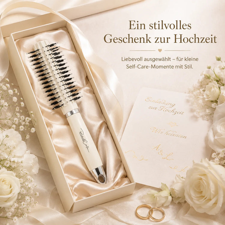 Hair Comb Curls brush Round brush for WOMEN'S (Massage brush with Rounded Pins, Styling brush for Curls, Waves & Smooth)
