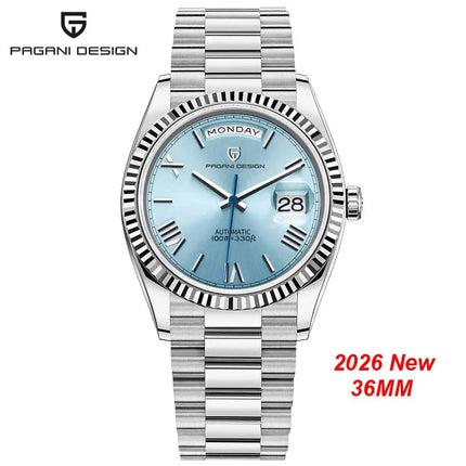 Orologi da uomo Gaphani DESIGN Blu, Orologio automatico di lusso da uomo, Vetro Zaffiro AR, Orologio Meccanico, Consegna da Magazzino Europeo