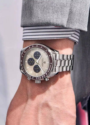 PAGANI DESIGN 2026 Nuovo Orologio da Uomo di Lusso con Vetro Zaffiro AR, Cronografo Sportivo con Quadrante Tachimetro 500, in Acciaio 316L, Luminoso