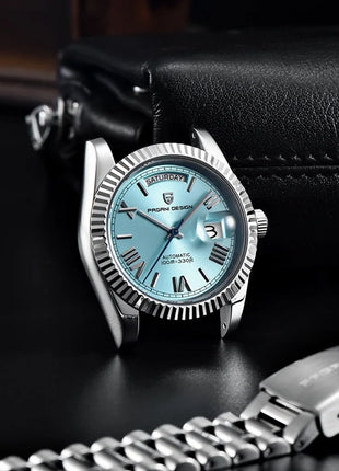 Nuovo orologio da uomo DESIGN PAGANI, orologio automatico di lusso per uomo, orologio meccanico da uomo, vetro zaffiro AR con data, consegna locale UE