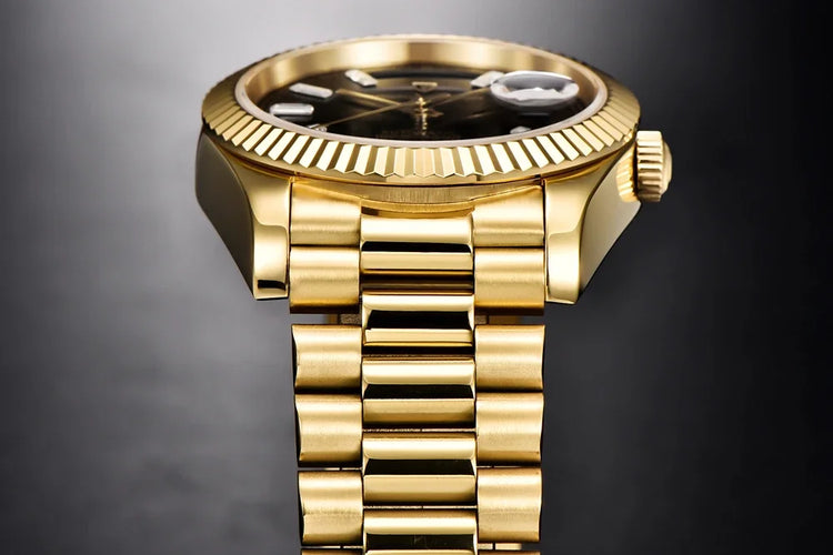 Nuovo Orologio da Uomo di Lusso PAGANI DESIGN add36 Dorato 2026, Orologio Meccanico Automatico con Vetro Zaffiro AR Protettivo, Cassa in Acciaio Inossidabile, Datario, da Polso