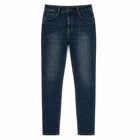 Women's Jeans Skinny High Waist Denim Dark Blue Washed Elastic pants Slim Fit Slimming Effect Streetwear Casual For City Work & Evening Outputs YW‑1641