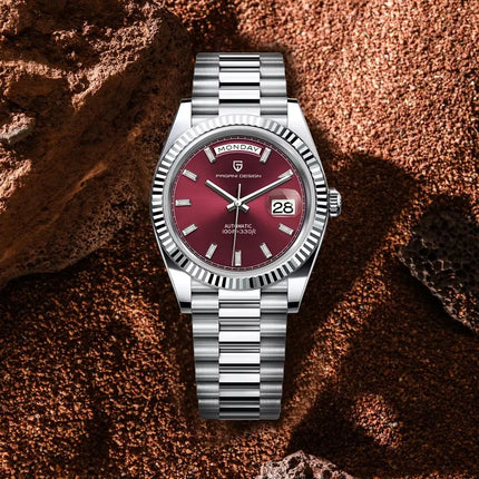 Nuovo Orologio Meccanico da Uomo PAGANI DESIGN DD40 2026, Orologio Automatico di Lusso con Vetro Zaffiro AR, Data, Impermeabile, in Acciaio Inossidabile, Regalo per Uomo