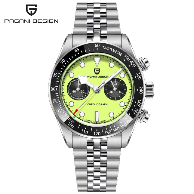 PAGANI DESIGN 2026 Nuovo Orologio Cronografo BB da Uomo, Orologio al Quarzo di Lusso con Vetro Zaffiro AR, Impermeabile 100M, Luminoso, Cinturino in Acciaio Inossidabile 316L, Spedizione Rapida da Magazzino Locale