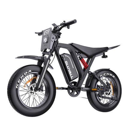 Bicicletta Elettrica DEEPOWER 1500W R700 con Batteria Rimovibile 48V 25Ah, Autonomia Massima 70KM, Pneumatici Larghi 20*4.0, Freni Idraulici, Ammortizzatori Idraulici, Pannello Strumenti LCD Smart, Bici Elettrica per Tutti i
