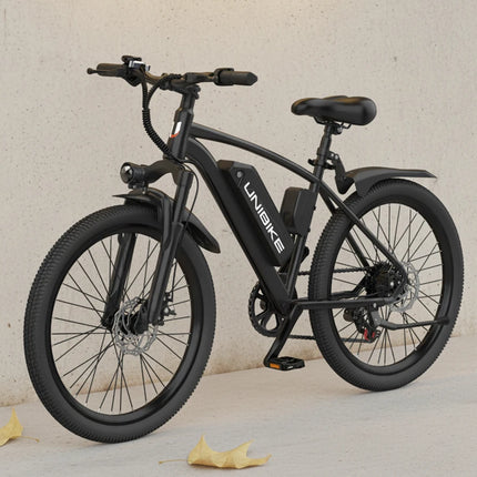 Bicicletta elettrica Aairsk Q7 con motore da 250W, batteria rimovibile da 36V 10Ah, velocità massima di 25 km/h, doppia sospensione e autonomia da 45 a 75 km per carica. Bicicletta elettrica per adulti.