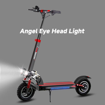 Monopattino elettrico SUNNIGOO per adulti, 10 pollici, fuoristrada, batteria al litio 48V, velocità massima   Monopattino Elettrico Pieghevole con Sedile, 45km/h, Lunga Autonomia, Potente Capacità di Salita, Portatile