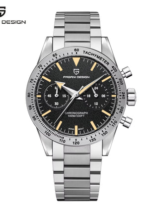 Nuovo orologio da uomo DESIGN PAGANI, stile retrò con lancetta larga, orologio al quarzo di lusso da uomo, cronografo sportivo veloce, movimento VK64, vetro zaffiro AR, consegna locale